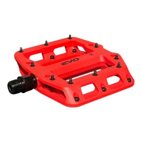 Evo Freerider Rulmanlı ve Çivili Platform Pedal Kırmızı
