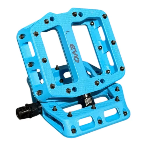 Evo Freerider Rulmanlı ve Çivili Platform Pedal Mavi - Görsel 2