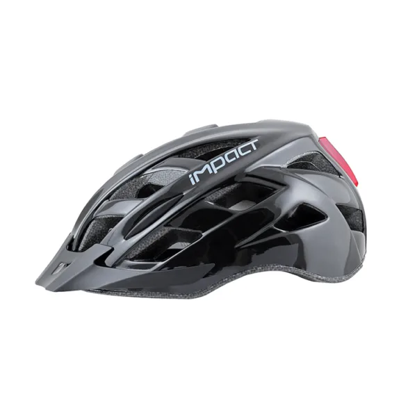 Impact Commur Işıklı Siyah Kask - Görsel 2