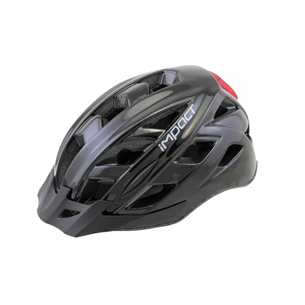Impact Commur Işıklı Siyah Kask
