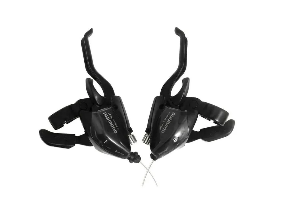 Shimano EF51 3x8 vites fren kolu siyah Shimano ST-EF51A Ez-Fire Plus